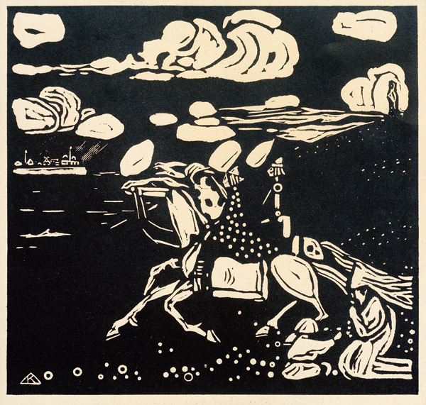 Les Chevaliers (Riders) à Vassily Kandinsky