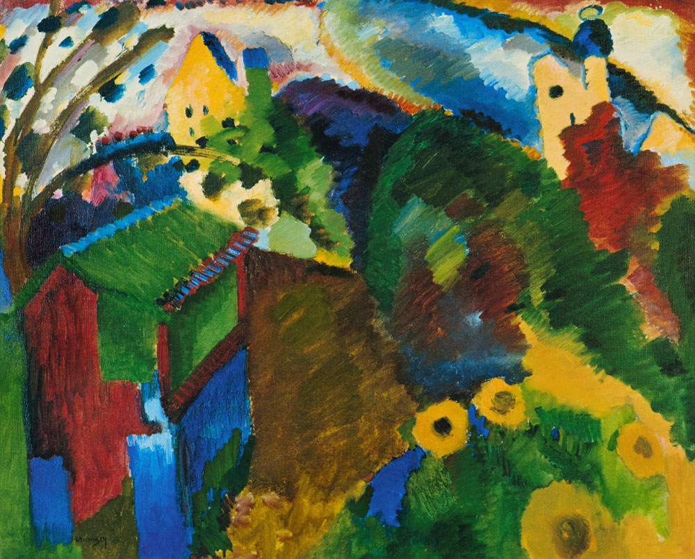 Murnau, garden I. à Vassily Kandinsky