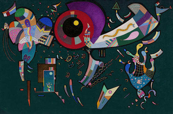 Rund um den Kreis (Autour du cercle). à Vassily Kandinsky