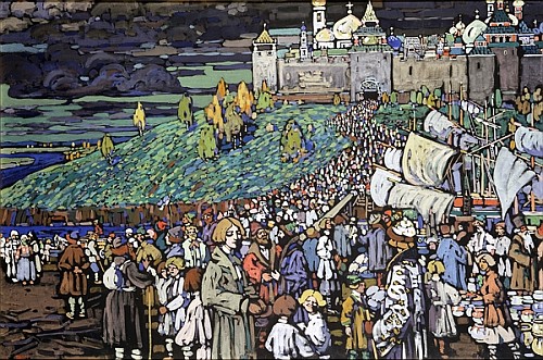 Arrival of the Merchants à Vassily Kandinsky