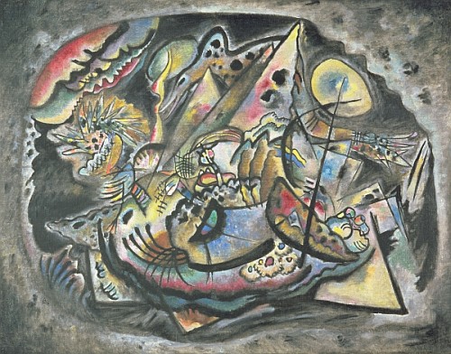 Composition: The Grey Oval à Vassily Kandinsky