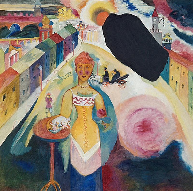Lady in Moscow (Moskovitin) à Vassily Kandinsky