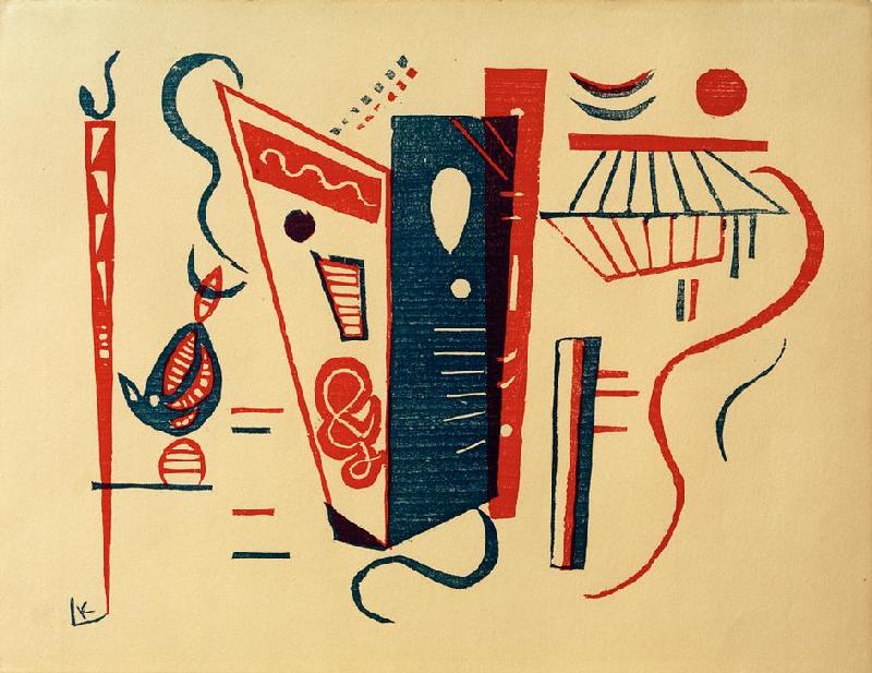 Woodcut for XX siècle à Vassily Kandinsky