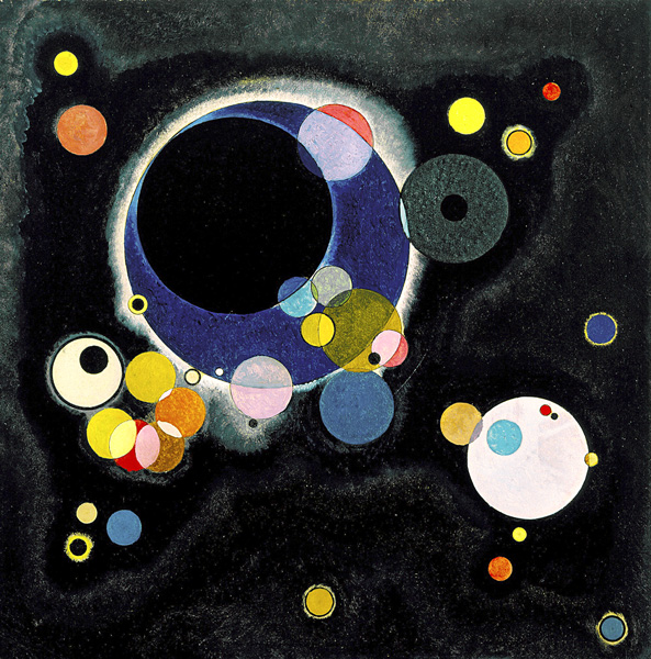 Esquisse pour plusieurs cercles à Vassily Kandinsky