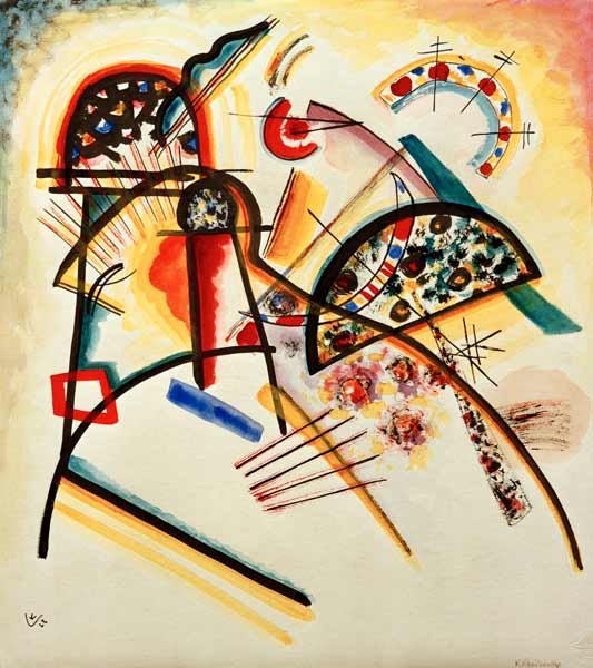 Composition (red, yellow..) à Vassily Kandinsky