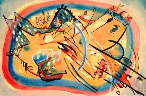 Komposition Landschaft à Vassily Kandinsky