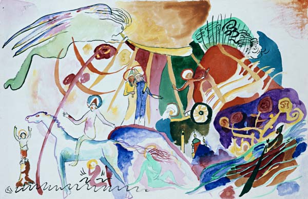 Composition with saints à Vassily Kandinsky
