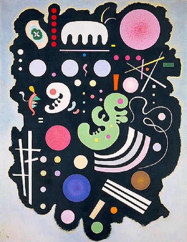 Composition on a dark reason. à Vassily Kandinsky