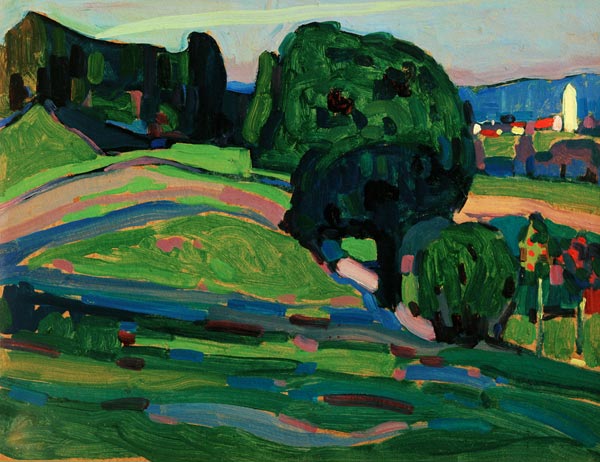 Landscape near Murnau à Vassily Kandinsky