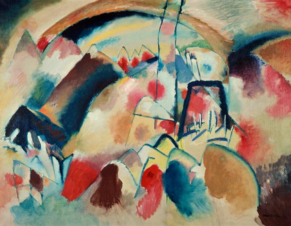Landscape with Church 1913 à Vassily Kandinsky