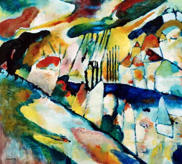 Landscape with Rain à Vassily Kandinsky