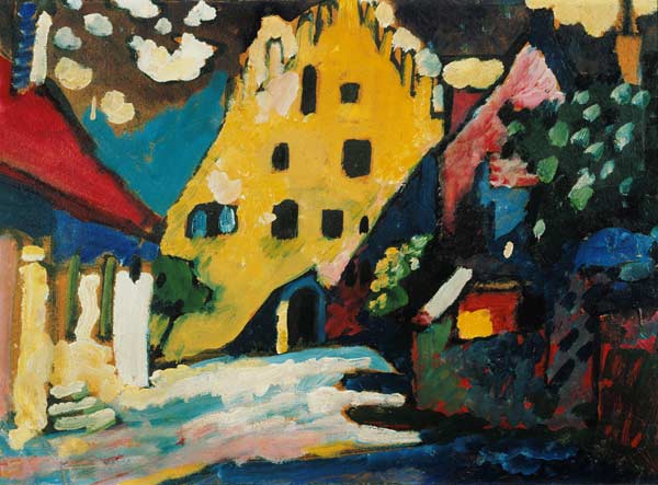 Murnau, courtyard I. à Vassily Kandinsky