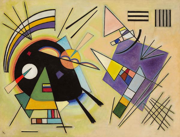 Schwarz und Violett à Vassily Kandinsky