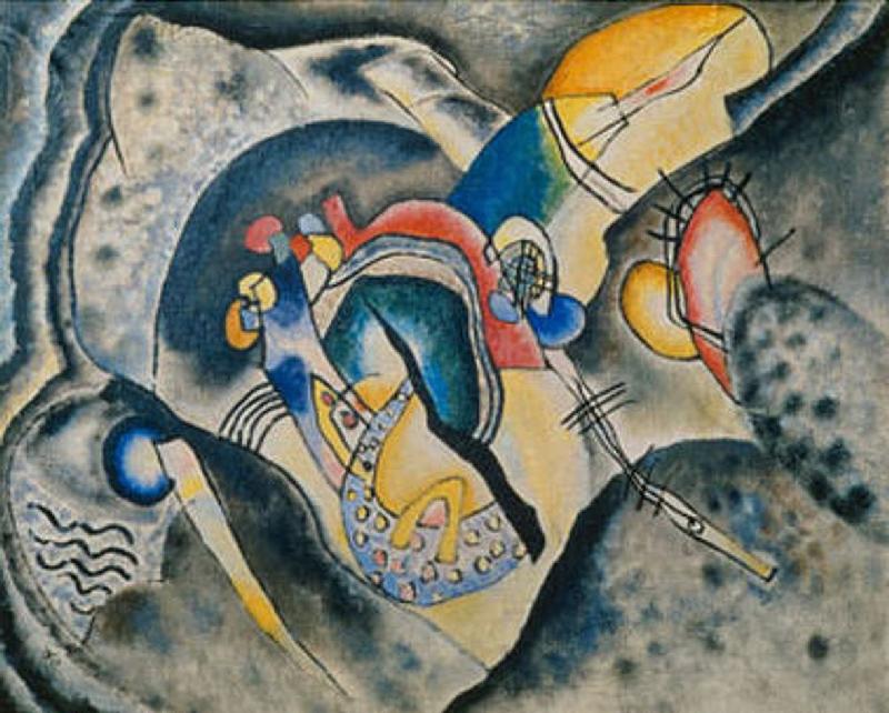 Schwarze Striche à Vassily Kandinsky