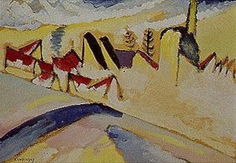Study to winter II. à Vassily Kandinsky