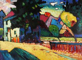 Murnau-Landscape with../1909 à Vassily Kandinsky