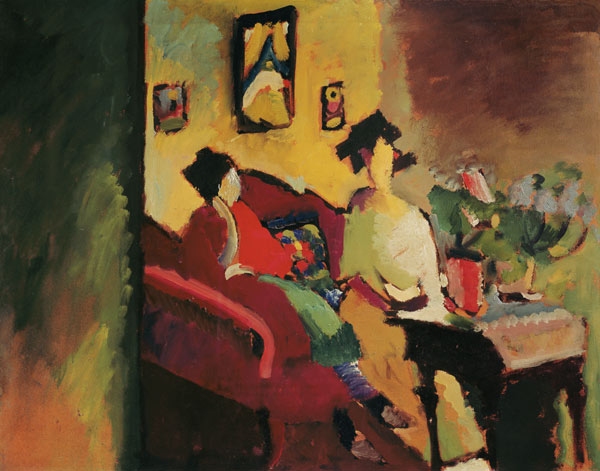 Interior Gabriele Münter and Marianne v.Werefkin à Vassily Kandinsky