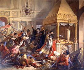 Die Heldentat des Fürsten M. Volkonsky während der poln. Belagerung 1610 à Wassily Kuzmich Demidov