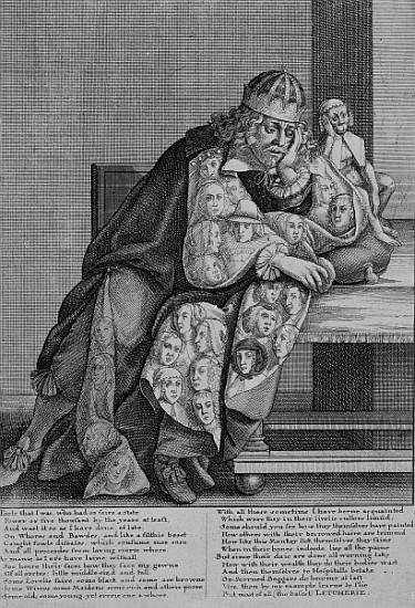 Illustration to Thomas Killigrew''s poem ''Letcherie'', c.1664 à Wenceslaus Hollar