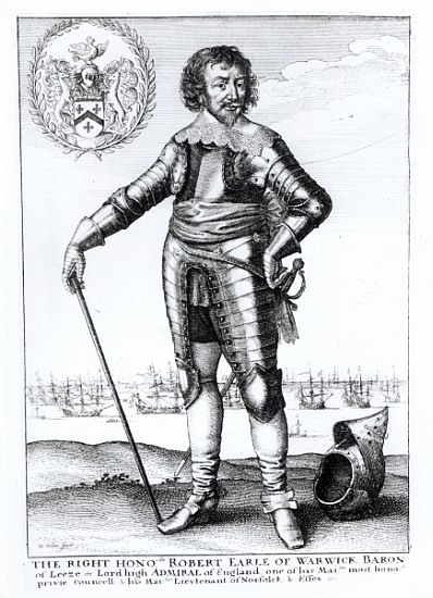 Robert Rich, 2nd Earl of Warwick à Wenceslaus Hollar