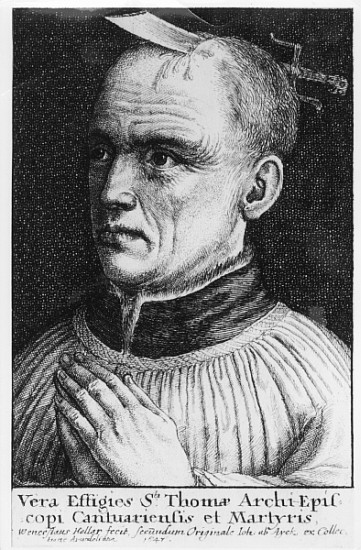 St. Thomas a Becket à Wenceslaus Hollar