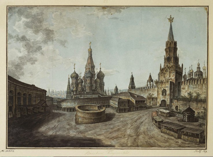 The Saint Basil's Cathedral and the Savior Gates à Werkst. Alexejew
