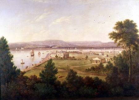 View of Exmouth from the Beacon Walls à W.H. Hallett