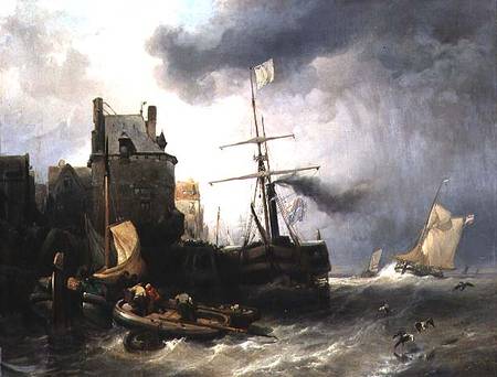The Storm at Dunkirk à Wijnand Joseph Nuyen