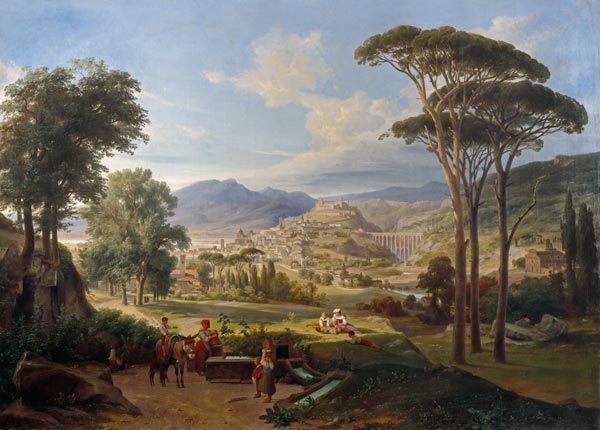 Ansicht von Spoleto à Wilhelm Ahlborn