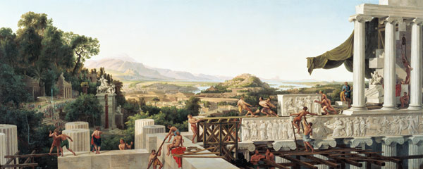 Vue dans la floraison de la Grèce à Wilhelm Ahlborn