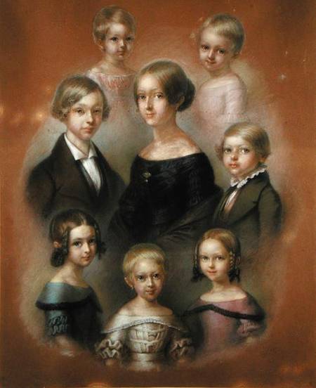 Family à Wilhelm Alexander Wolfgang von Kobell
