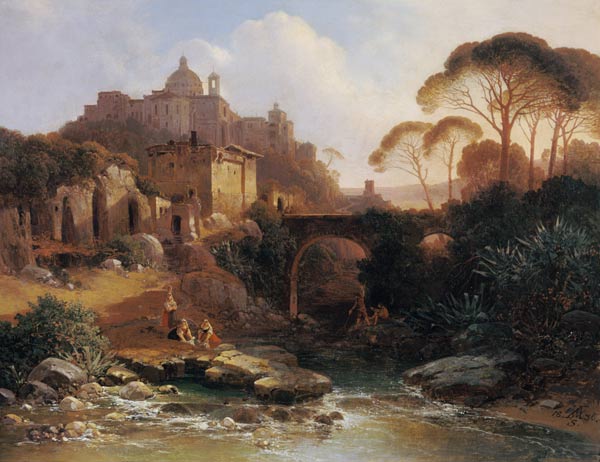 Ariccia. à Wilhelm Ferd.August Schirmer