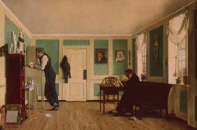 W.F.Bendz, Zimmer an Amaliegade 1826