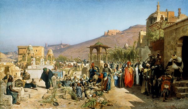 Das Totenfest in Kairo à Wilhelm Gentz