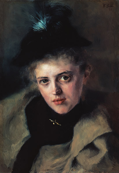 portrait de la femme pharmacien Rieder à Wilhelm Maria Hubertus Leibl