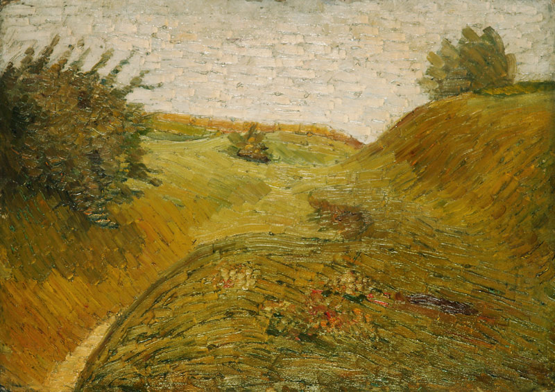 Hügelige Felder à Wilhelm Morgner