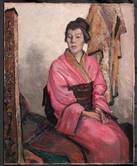 Lady in a kimono