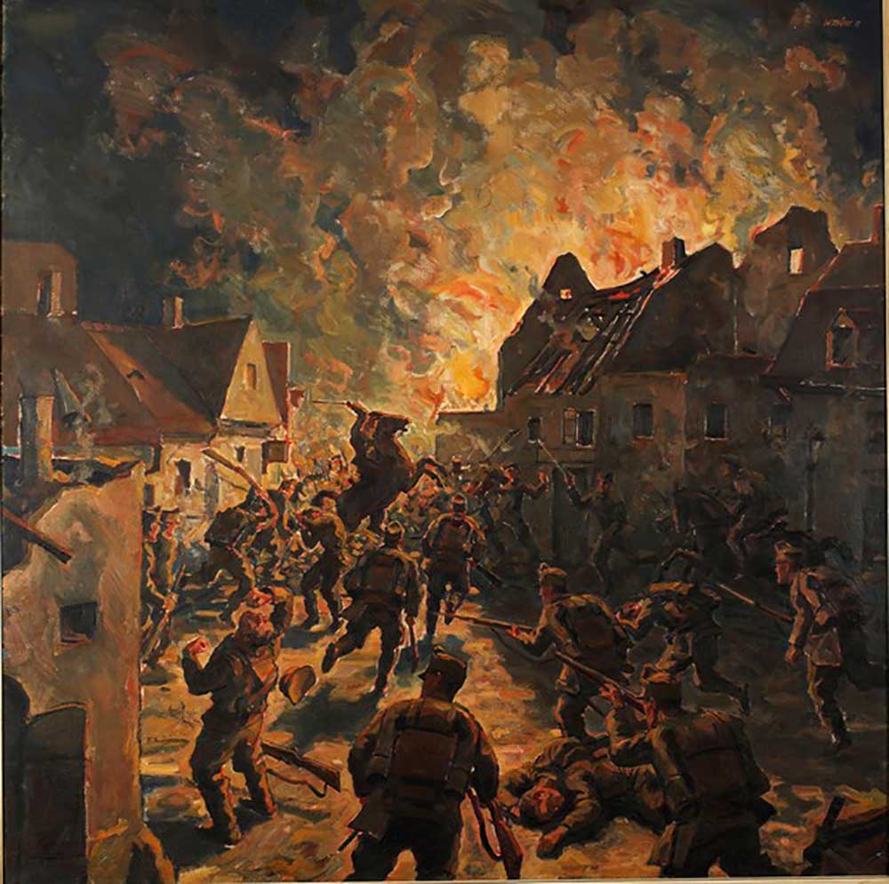 Street Fight at Przemyslany à Wilhelm Thoeny