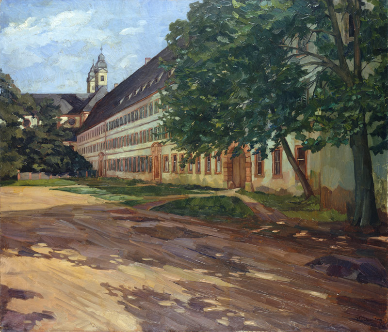Kloster Amorbach im Sommer à Wilhelm Trubner