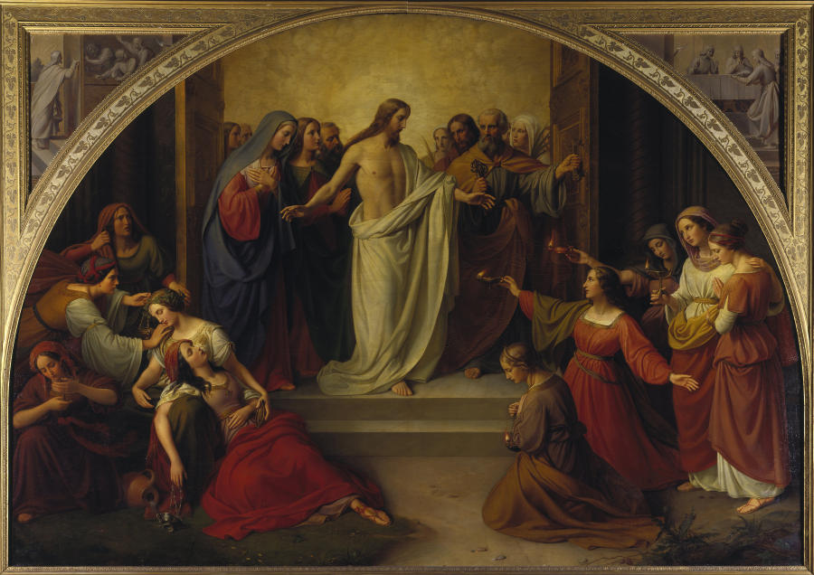 The parable of the wise and foolish virgins à Wilhelm von Schadow