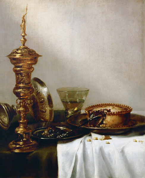 Breakfast still-life with chalice, 1634. à Willem Claesz Heda