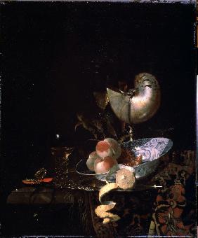 Still life with a moother-of-pearl goblet