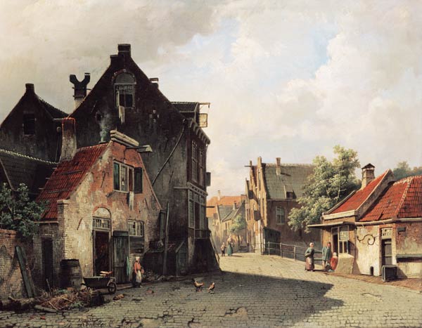 A Dutch Town à Willem Koekkoek