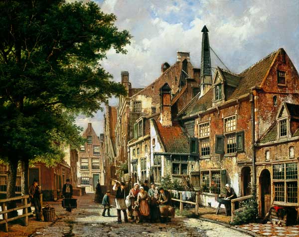 Street scene à Willem Koekkoek