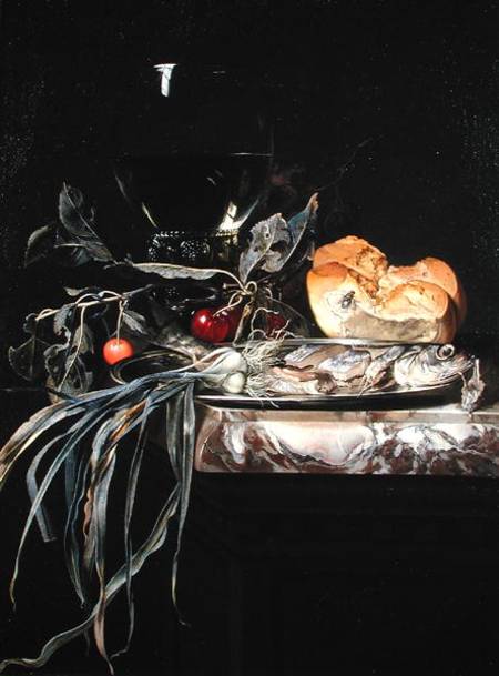 Still Life with Fish Platter à Willem van Aelst