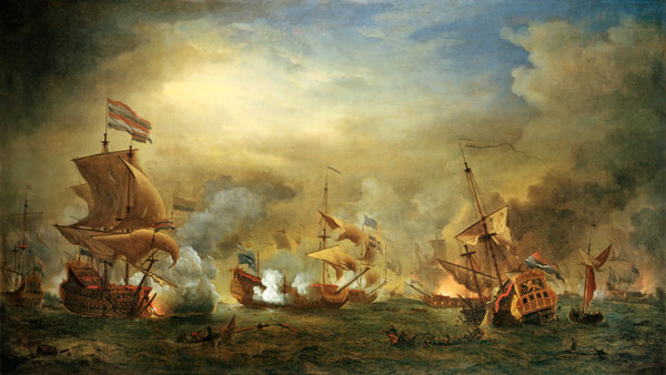 The Battle of the Texel, Kijkduin à Willem van de Velde le Jeune