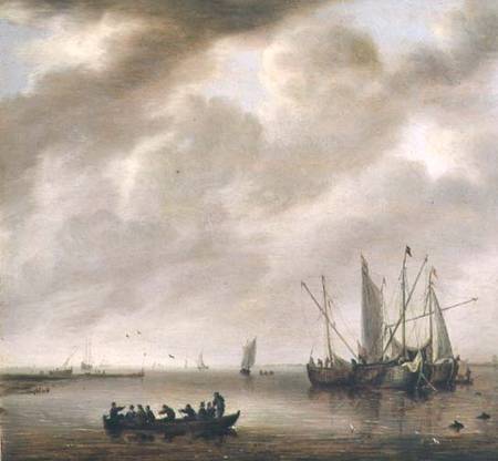 The Calm Sea à Willem van Diest