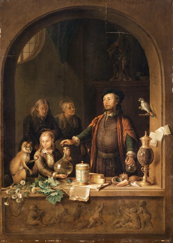 Le pharmacien à Willem van Mieris