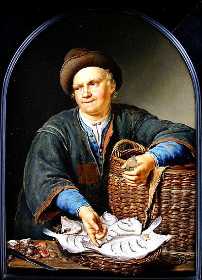 The Fish Seller à Willem van Mieris