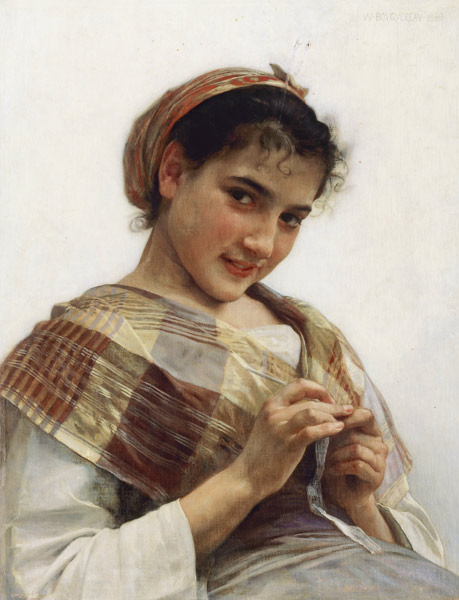 Ein bretonisches Mädchen à William Adolphe Bouguereau